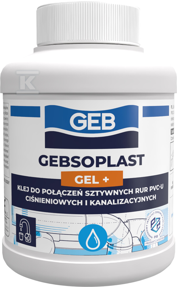 Klej w żelu do łączenia elementów PVC-U GEBSOPLAST GEL PLUS, 250 ml 504860 - obrazek 1
