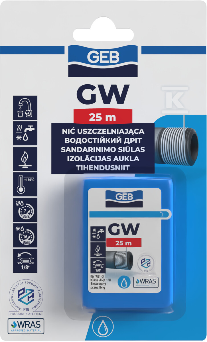 Nić uszczelniająca GW 25m 515200 - obrazek 1