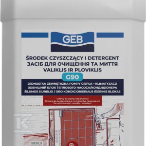 Płyn do czyszczenia wewnętrznych elementów systemów wentylacyjnych i klimatyzacyjnych takich jak kratki, nawiewy, obudowy plastikowe G90 Nettoyant surface 5L 871001 Płyn do czyszczenia wewnętrznych elementów systemów wentylacyjnych i klimatyzacyjnych takich jak kratki, nawiewy, obudowy plastikowe G90 Nettoyant surface 5L 871001