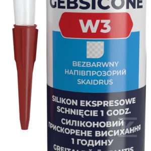Silikon sanitarny, GEBSICONE W3, bezbarwny, 280ml 890771 Silikon sanitarny, GEBSICONE W3, bezbarwny, 280ml 890771