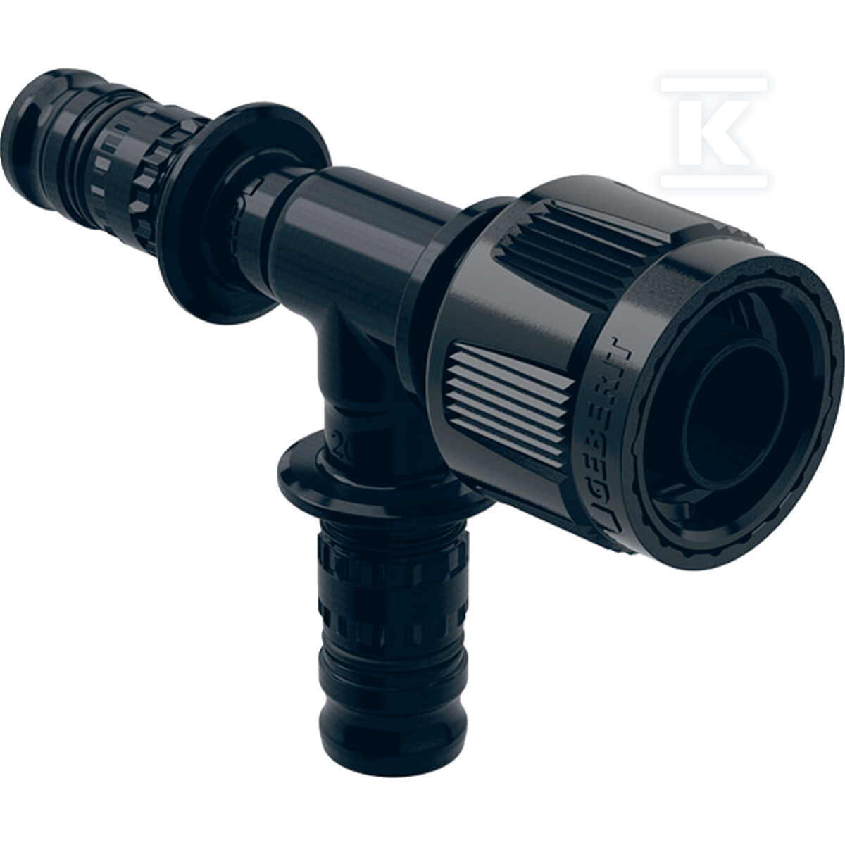 Trójnik przejściowy Geberit Mepla z MasterFix, odnoga: PVDF, d=16mm, d1=16mm, RpMF1=1/2