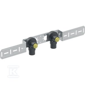 Kolano przyłączeniowe Geberit 90° z gwintem zewnętrznym MF 1/2”, wstępnie zamontowane, podwójne: CC499K, RMF=1/2”, Rp=1/2”, L1=5.2cm, AD=10cm 632.853.00.2 Kolano przyłączeniowe Geberit 90° z gwintem zewnętrznym MF 1/2”, wstępnie zamontowane, podwójne: CC499K, RMF=1/2”, Rp=1/2”, L1=5.2cm, AD=10cm 632.853.00.2
