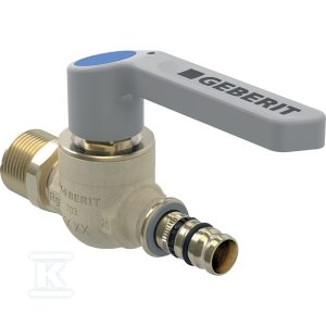Zawór kulowy Geberit Mepla z gwintem zewnętrznym i dźwignią uruchamiającą: CW617N, d=20mm, R=3/4”, PN=10bar 612.063.00.2 Zawór kulowy Geberit Mepla z gwintem zewnętrznym i dźwignią uruchamiającą: CW617N, d=20mm, R=3/4”, PN=10bar 612.063.00.2