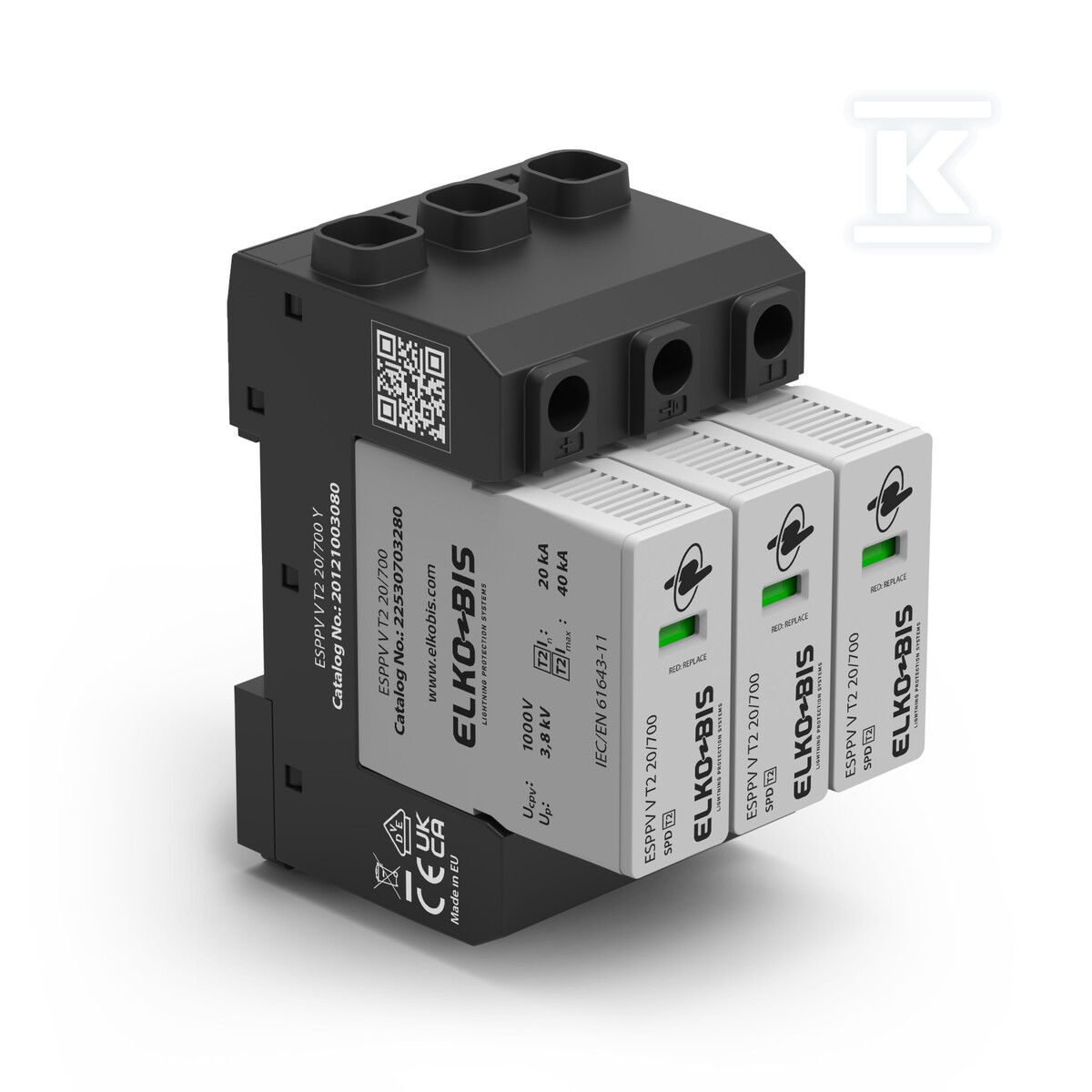 Ogranicznik przepięć ESPPV V T2 20/700 Y 22120703080 - obrazek 1