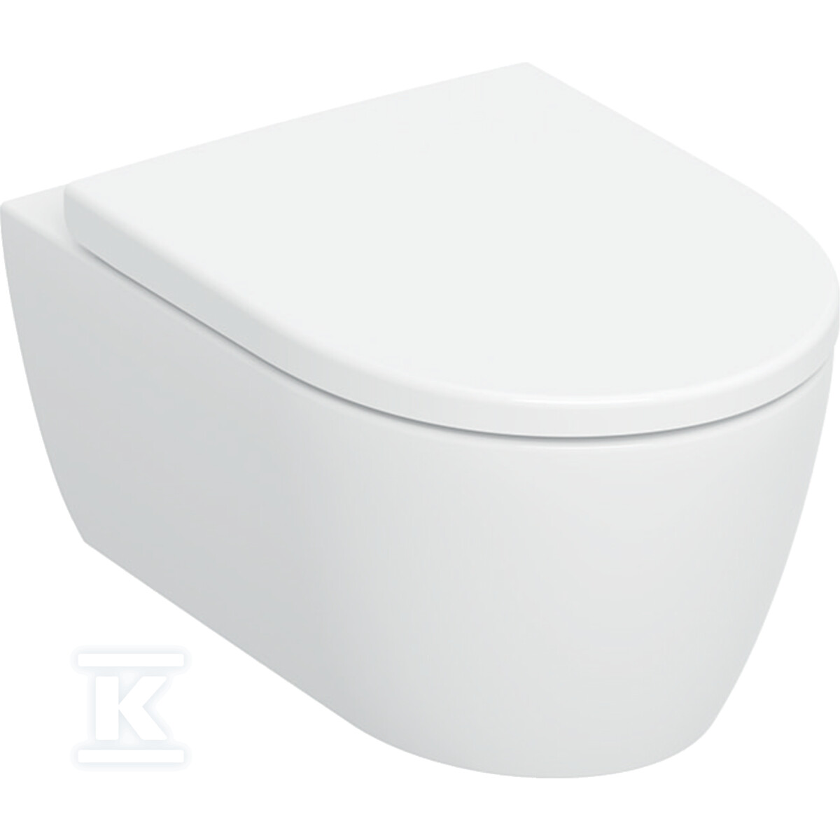 Zestaw wiszącej miski WC iCon, lejowa, ukryte mocowania, TurboFlush, z deską sedesową: T=53cm, Wolne opadanie=tak, Funkcja QuickRelease=Tak, z blokowanymi zawiasami QuickRelease, Mocowanie=Od góry, biały 503.045.00.1 - obrazek 1