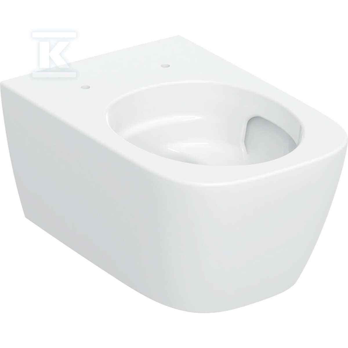 Wisząca miska WC Smyle, lejowa, prostokątna, ukryte mocowania, TurboFlush 503.170.00.1 - obrazek 1