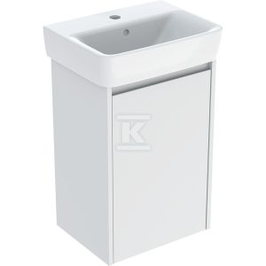 Zestaw umywalki małej Selnova Square z szafką pod umywalkę, z jednymi drzwiami: 45×69.7x34cm, Szerokość umywalki=45cm, Umywalka: biały, Korpus, Front: biały / lakierowany jedwabny mat 504.131.00.1 Zestaw umywalki małej Selnova Square z szafką pod umywalkę, z jednymi drzwiami: 45×69.7x34cm, Szerokość umywalki=45cm, Umywalka: biały, Korpus, Front: biały / lakierowany jedwabny mat 504.131.00.1