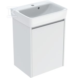 Zestaw umywalki małej Selnova Square z szafką pod umywalkę, z jednymi drzwiami: 50×69.7x38cm, Szerokość umywalki=50cm, Umywalka: biały, Korpus, Front: biały / lakierowany jedwabny mat 504.132.00.1 Zestaw umywalki małej Selnova Square z szafką pod umywalkę, z jednymi drzwiami: 50×69.7x38cm, Szerokość umywalki=50cm, Umywalka: biały, Korpus, Front: biały / lakierowany jedwabny mat 504.132.00.1