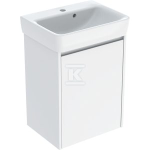 Zestaw umywalki małej Selnova Square z szafką pod umywalkę, z jednymi drzwiami: 50×69.7x38cm, Szerokość umywalki=50cm, Umywalka: biały, Korpus, Front: biały / lakierowany jedwabny połysk 504.132.01.1 Zestaw umywalki małej Selnova Square z szafką pod umywalkę, z jednymi drzwiami: 50×69.7x38cm, Szerokość umywalki=50cm, Umywalka: biały, Korpus, Front: biały / lakierowany jedwabny połysk 504.132.01.1