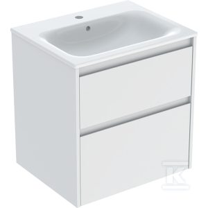 Zestaw umywalki meblowej Selnova Square, slim rim, z szafką pod umywalkę, z dwoma szufladami: 60×62.1x48cm, Szerokość umywalki=60cm, Umywalka: biały, Korpus, Front: biały / lakierowany jedwabny mat 504.138.00.1 Zestaw umywalki meblowej Selnova Square, slim rim, z szafką pod umywalkę, z dwoma szufladami: 60×62.1x48cm, Szerokość umywalki=60cm, Umywalka: biały, Korpus, Front: biały / lakierowany jedwabny mat 504.138.00.1