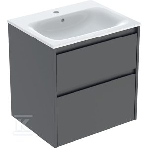 Zestaw umywalki meblowej Selnova Square, slim rim, z szafką pod umywalkę, z dwoma szufladami: 60×62.1x48cm, Szerokość umywalki=60cm, Umywalka: biały, Korpus, Front: lava / lakierowany jedwabny mat 504.138.JK.1 Zestaw umywalki meblowej Selnova Square, slim rim, z szafką pod umywalkę, z dwoma szufladami: 60×62.1x48cm, Szerokość umywalki=60cm, Umywalka: biały, Korpus, Front: lava / lakierowany jedwabny mat 504.138.JK.1