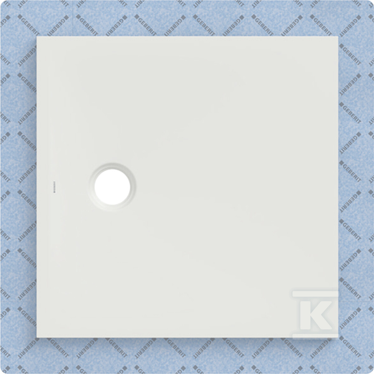 Brodzik CleanFloor30 z włókniną uszczelniającą, biały: 80x80cm 551.102.00.1 - obrazek 1