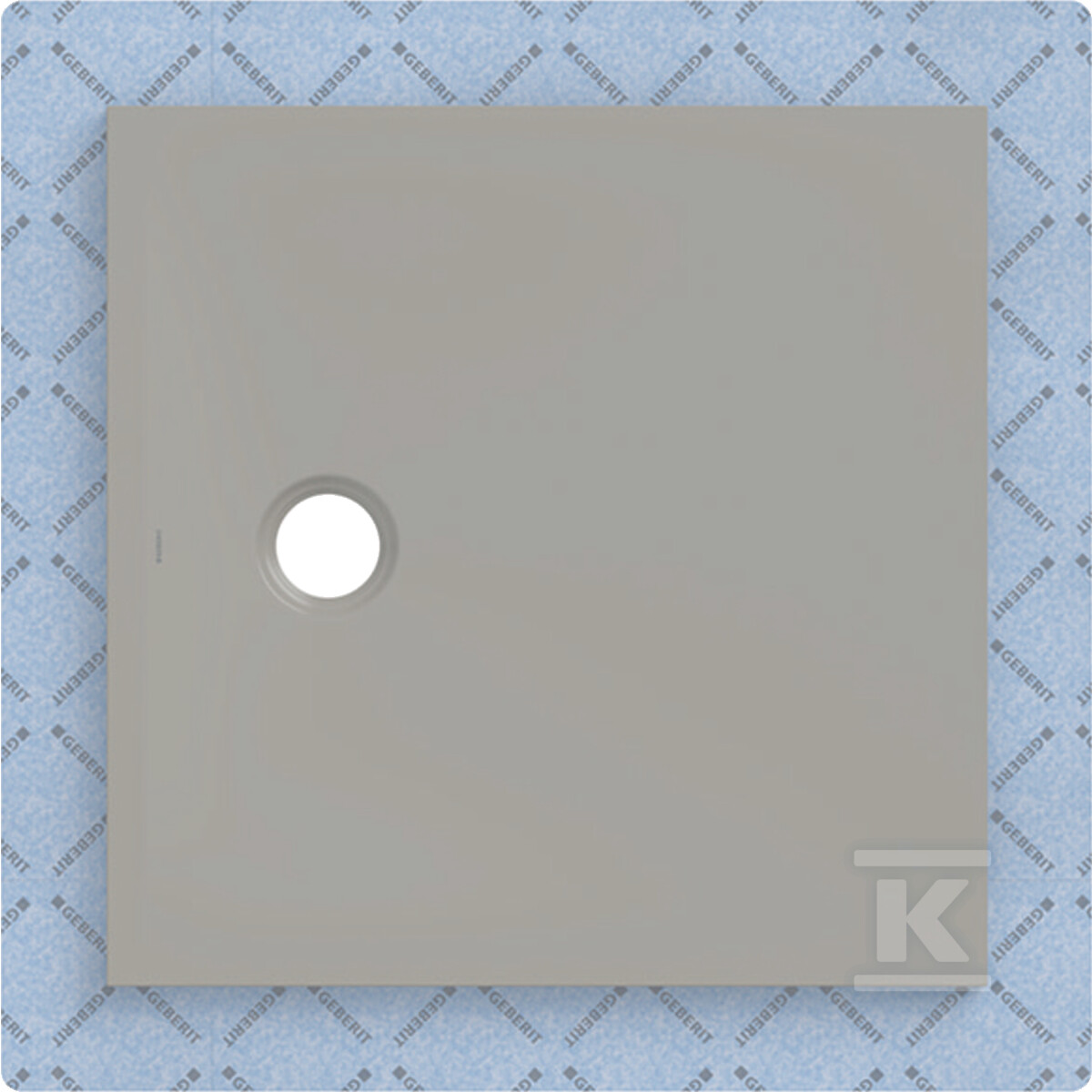 Brodzik CleanFloor30 z włókniną uszczelniającą, szary: 80x80cm 551.102.29.1 - obrazek 1