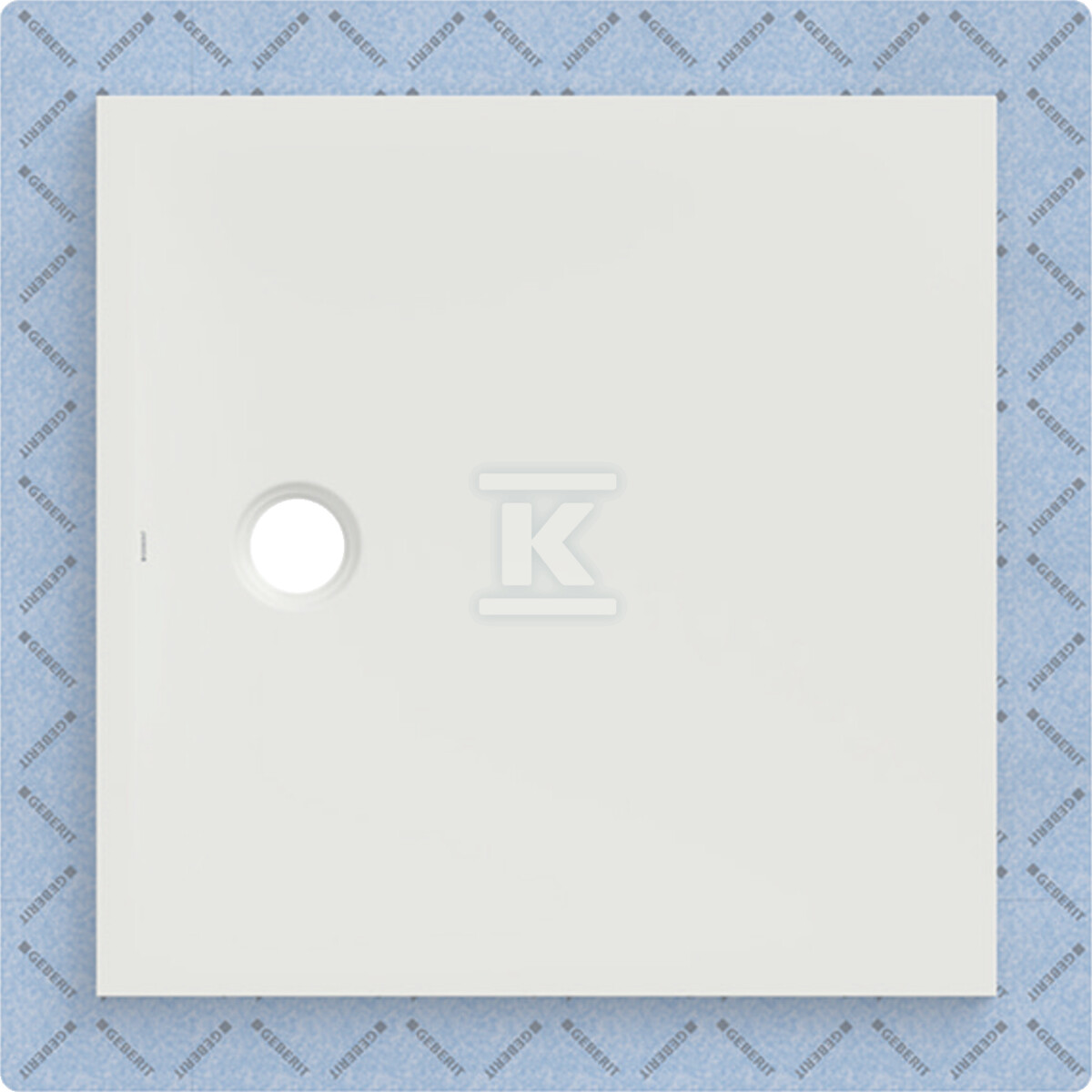 Brodzik CleanFloor30 z włókniną uszczelniającą, biały: 90x90cm 551.111.00.1 - obrazek 1