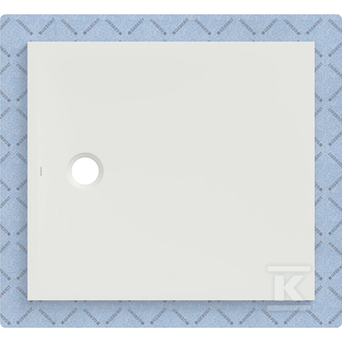 Brodzik CleanFloor30 z włókniną uszczelniającą, biały: 100x90cm 551.112.00.1 - obrazek 1