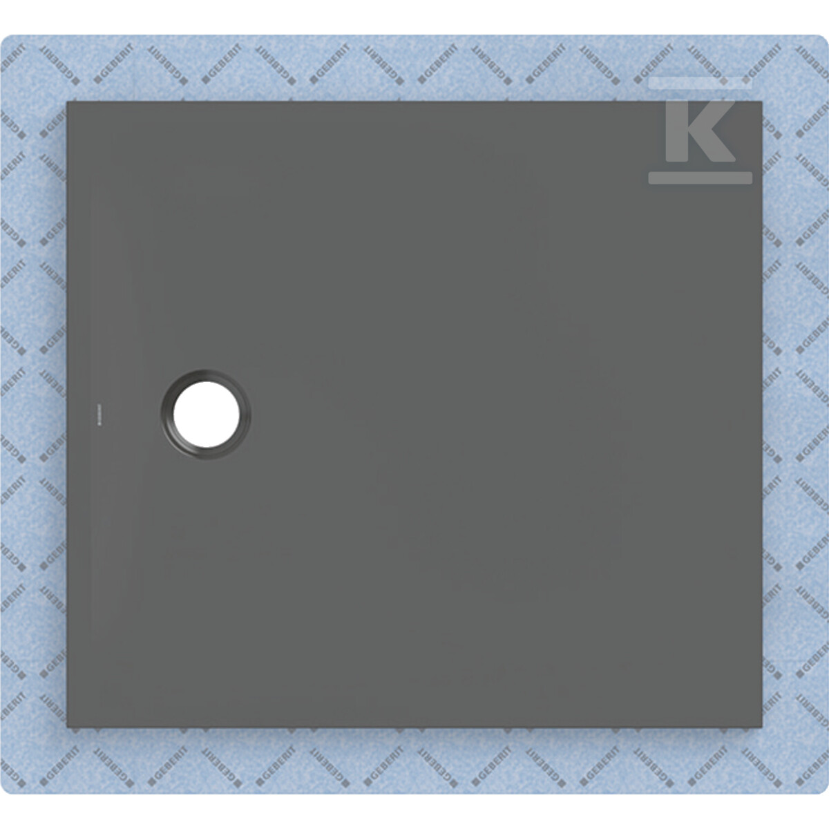 Brodzik CleanFloor30 z włókniną uszczelniającą, grafit: 100x90cm 551.112.DM.1 - obrazek 1