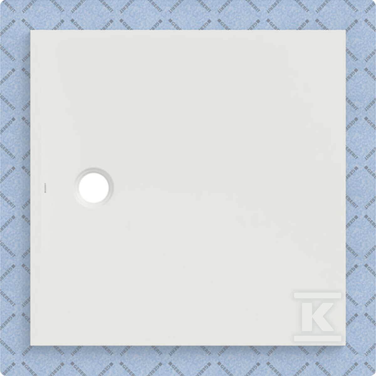 Brodzik CleanFloor30 z włókniną uszczelniającą, biały: 100x100cm 551.120.00.1 - obrazek 1