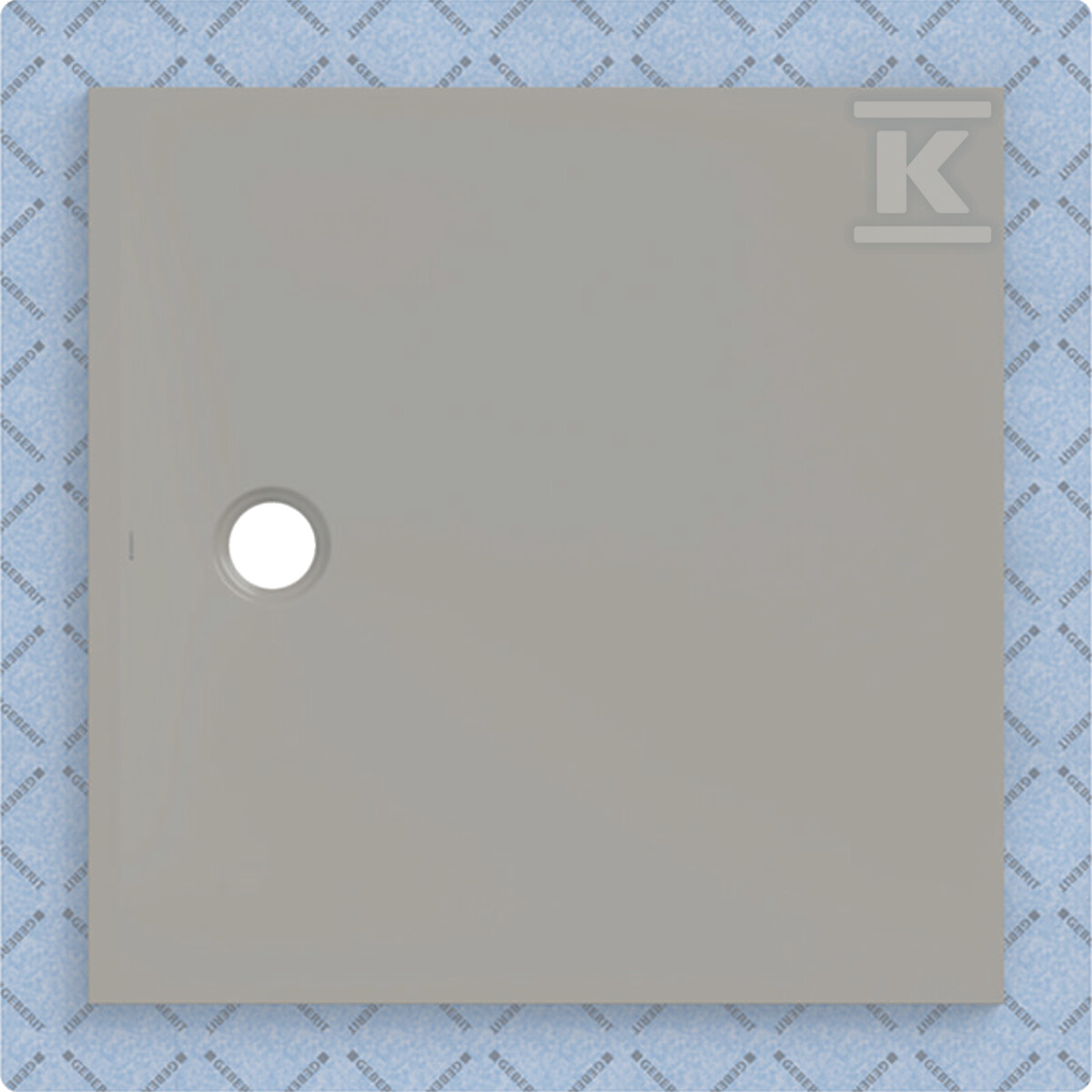 Brodzik CleanFloor30 z włókniną uszczelniającą, szary: 100x100cm 551.120.29.1 - obrazek 1
