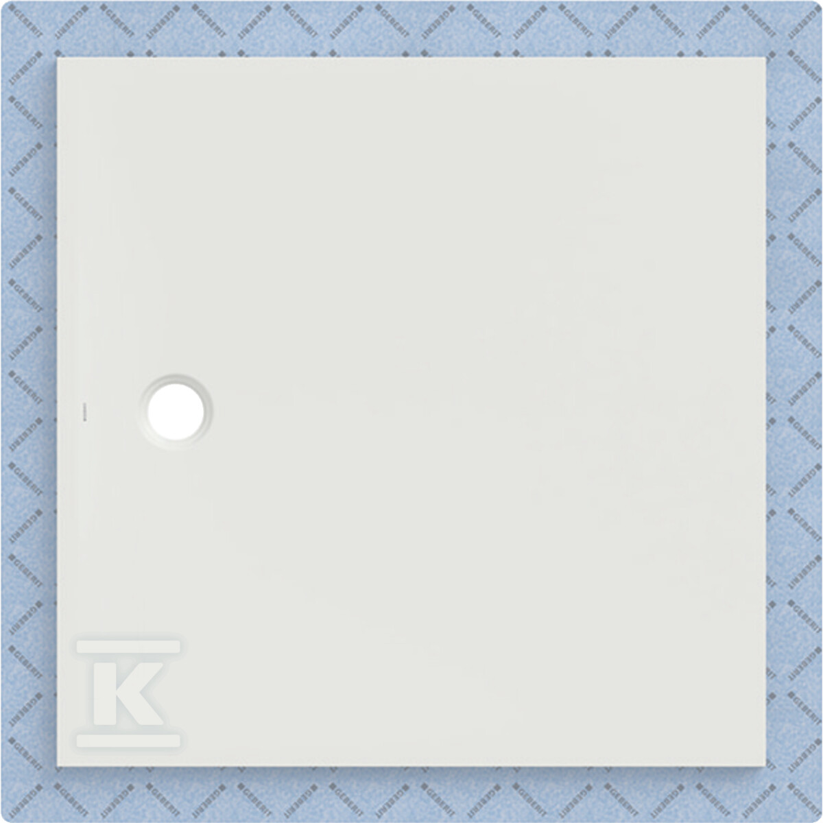Brodzik CleanFloor30 z włókniną uszczelniającą, biały: 120x120cm 551.126.00.1 - obrazek 1