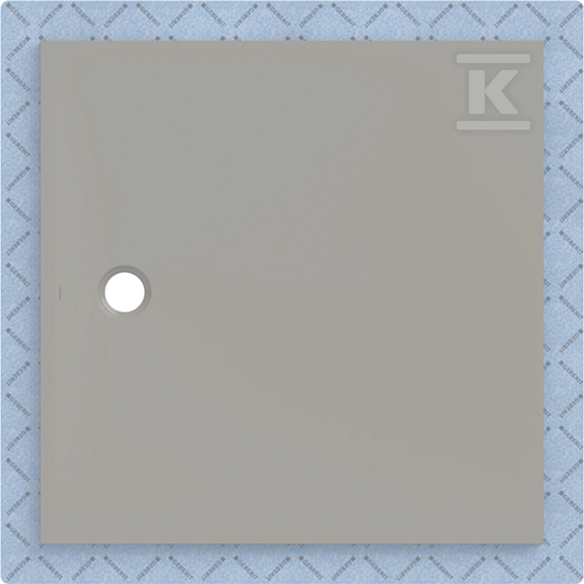 Brodzik CleanFloor30 z włókniną uszczelniającą, szary: 120x120cm 551.126.29.1 - obrazek 1