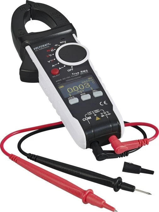 Miernik cęgowy cyfrowy VOLTCRAFT VC‑590OLED, wyświetlacz OLED, CAT III 600 V, CAT II 1000 V 1181861 - obrazek 2