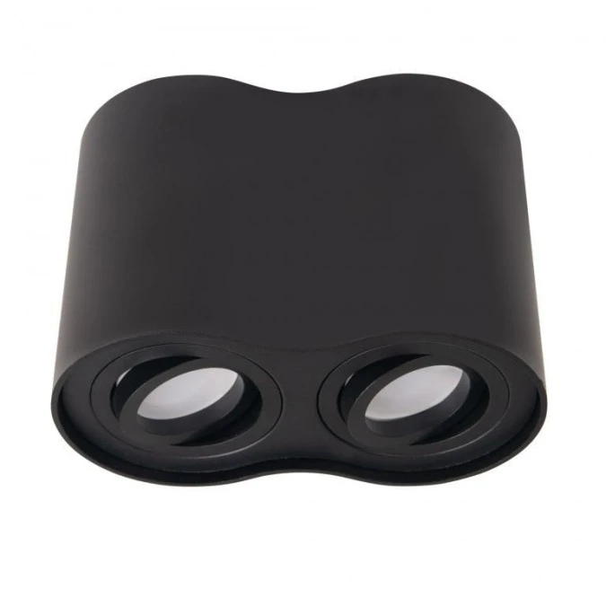 MAXLIGHT C0086 LAMPA SUFITOWA BASIC ROUND CZARNA PODWÓJNA - obrazek 3