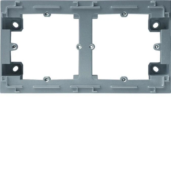 Lumina intense Adapter natynkowy 2‑krotny srebrny WL5822 - obrazek 1