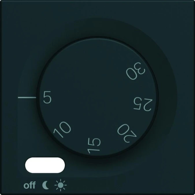 Lumina Płytka czołowa do regulatora temp czarny WXD315C - obrazek 1