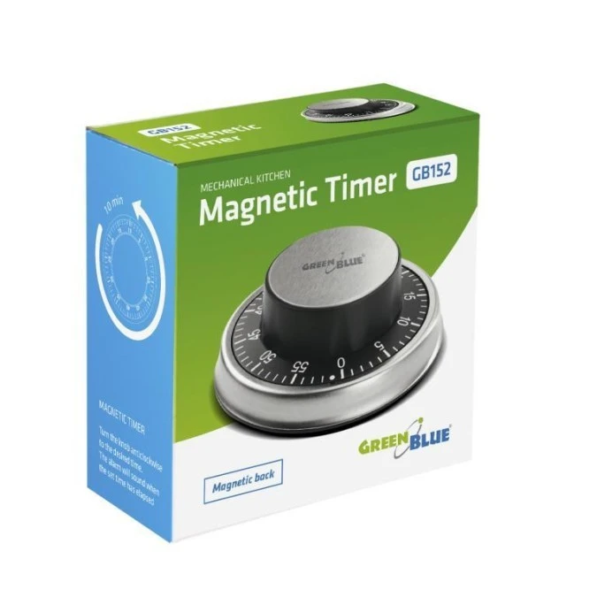 Mechaniczny timer stoper minutnik magnetyczny GreenBlue GB152 GB152 - obrazek 3