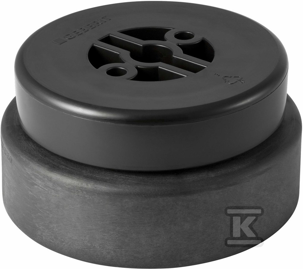 Zaślepka PE Silent-db20 HT 160 sanitarna, do kanalizacji wewnętrznej niskoszumowej, kolor czarny 315.005.14.1 - obrazek 1