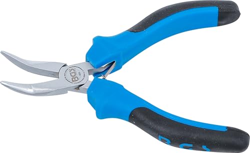 BGS 383 Szczypce szpiczaste wygięte ze sprężyną 138 mm