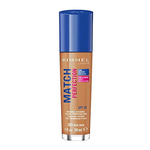 Rimmel, Match Perfection, Podkład do twarzy 303 true nude, Spf 20, 30 ml