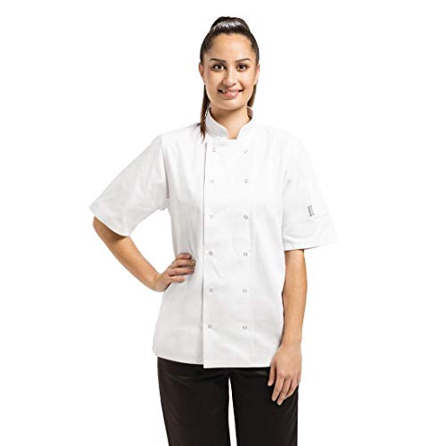 Whites Chefs Clothing Apparel A211 M Vegas Chef, kurtka z krótkim rękawem, biała