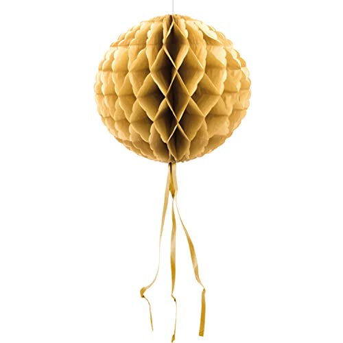 Folat Dekoracja Honeycomb Ball 30 cm złota