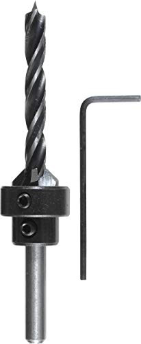 kwb Drewno pogłębiacz nasadowy depth Stop/zestaw wierteł 4SB, wiertło spiralne do drewna, 4 mm, wspornik dystansowy - obrazek 1
