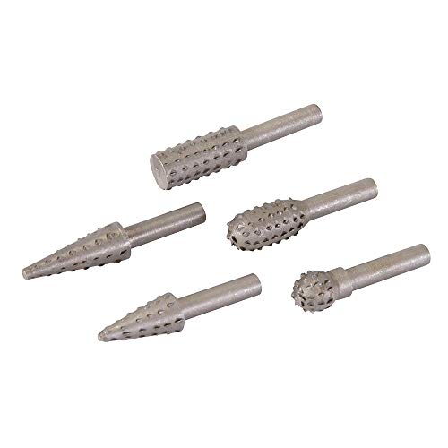 Silverline 327567 zestaw zacinek obrotowych 5 częściowy, uchwyt 6 mm