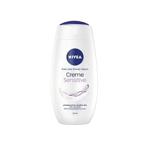 NIVEA Zestaw 6 damskich żeli pod prysznic „Cream Sensitive”, 250 ml