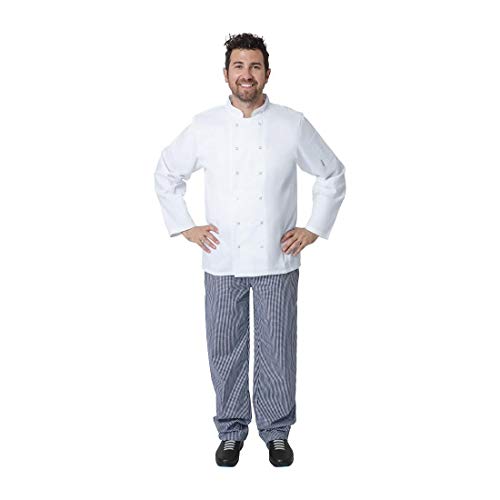 Whites Vegas Koksbuis Wit Lange Mouw (Poly/Ktn) Maat S - obrazek 1