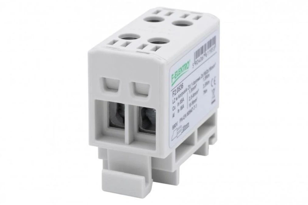 LZ w korpusie ZU 1‑torowa 2×16/2x16mm2 Al/Cu ‑ szara