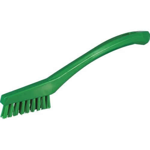 Vikan 44012 bardzo twarda szczotka szczegółowa, zielona, długość 205 mm, szerokość 20 wysokość 40 mm