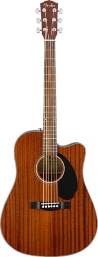 Fender CD 60SCE Dreadnought, podstrunnica orzechowa, mahoń