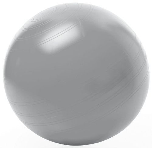TOGU Piłka gimnastyczna do siedzenia ABS (odporna na rozerwanie), 55 cm, srebrna