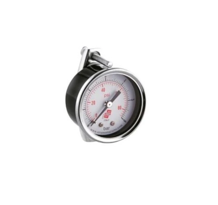 Manometr tablicowy aksjalny 0‑12 bar z elementem montażowym C, G 1/8, 50 mm - obrazek 1