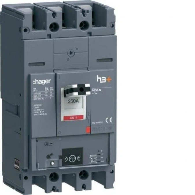 MCCB Wyłącznik mocy h3+ P630 Energy 3x250A 40kA HNW250NR - obrazek 1