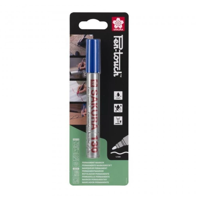 Marker Pen‑Touch 130 niebieski, Sakura SKBL130SAK1C - obrazek 1