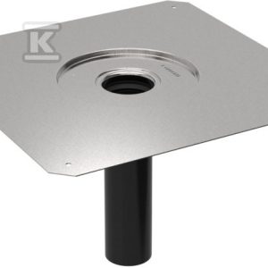 Przyłącze DN56mm paroizolacji (kołnierz + króciec PEHD) z tworzywa sztucznego lub bitumu, odpływ pionowy, do wpustów dachowych o przepustowości 12 l/s (Pluvia) 359.113.00.1 Przyłącze DN56mm paroizolacji (kołnierz + króciec PEHD) z tworzywa sztucznego lub bitumu, odpływ pionowy, do wpustów dachowych o przepustowości 12 l/s (Pluvia) 359.113.00.1