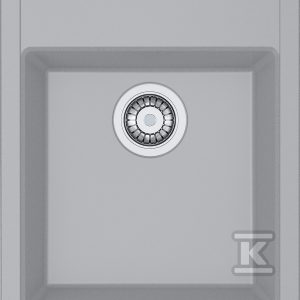 Zlewozmywak wbudowywany Tectonite® Sirius SID 610-40 Kamienny Szary 114.0496.102 Zlewozmywak wbudowywany Tectonite® Sirius SID 610-40 Kamienny Szary 114.0496.102