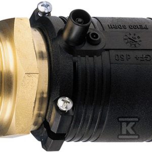 Mufa elektrooporowa/przejście PE-mosiądz z gwintem zewnętrznym GZ, d32x1 1/4″ PE100, SDR11, PN10 gaz/PN16 woda 720920766 Mufa elektrooporowa/przejście PE-mosiądz z gwintem zewnętrznym GZ, d32x1 1/4″ PE100, SDR11, PN10 gaz/PN16 woda 720920766