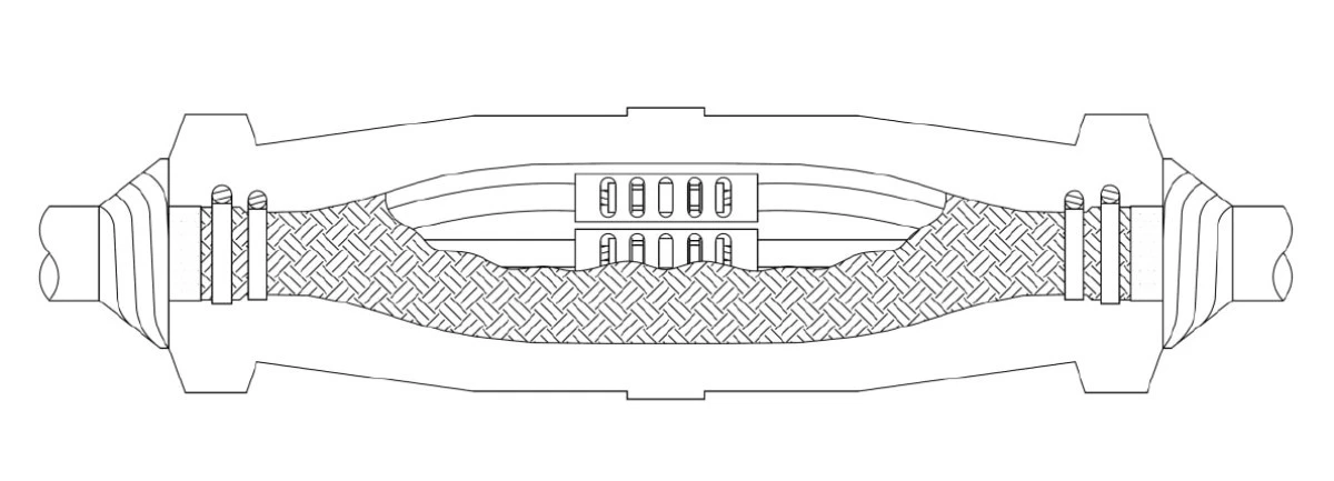 Mufa żywiczna przelotowa z żywicą UG, 3,6/6(7,2) kV, M6 MS6 UG pionowa, 427421 - obrazek 1