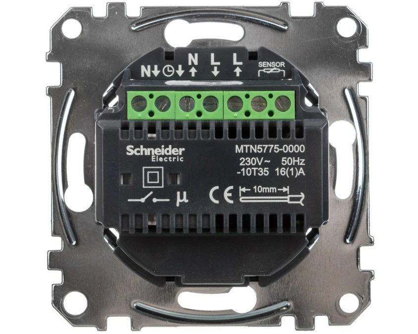 Merten Regulator temperatury uniwersalny 230V 5‑50 stopni IP20 z ekranem dotykowym MTN5775‑0000 - obrazek 2